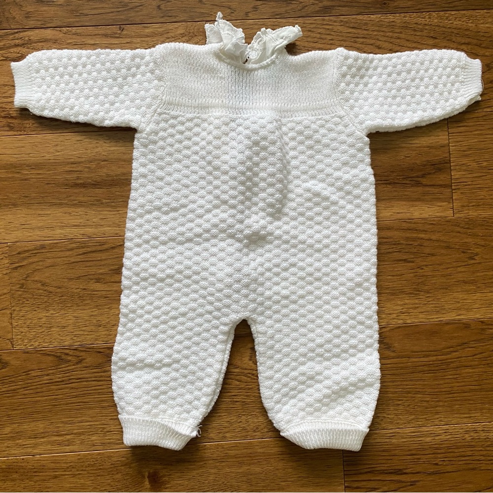 🌼3 for $20🌼 Baby knit white one piece